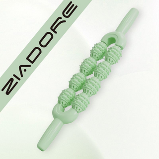 ZIADORE 按摩滾輪, 1個, 【刺蝟按摩棒】緩解疲勞/舒適放鬆【雙排比較舒服】青草綠