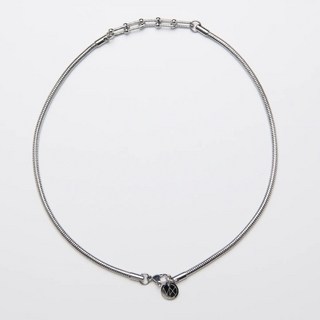 MIXTURE. MN030 圓身蛇鏈拼接馬蹄鐵純鋼項鍊