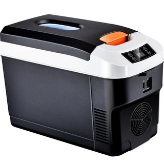 차량용 냉온장고 캠핑용 냉장고 음료 차 자동차 캠핑 차 냉장고 글램핑 기숙사 소형, 10L 검정  (220/12V), 10L