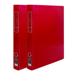 노블 투명 프론티어 프리미엄 A4 3cm D링 바인더 3공, 1COLOR(빨강), 1개