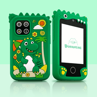 도파밍 키즈폰카메라 어린이 유아 아기 토이카메라, 터치폰 그린