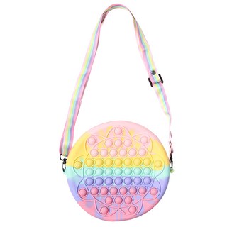 [창고대방출]해피톡톡 푸쉬팝 버블 가방 2종 / 해바라기 애플, 해바라기가방 1개입