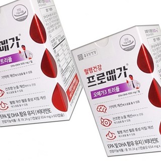 종근당건강 프로메가 오메가3 혈중중성지질개선 눈건강 2박스