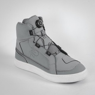 【柏霖 KOGENKI】Gale C1蓋爾防水板鞋 車靴 防潑水 休閒 通勤 騎士靴 LSL03, 灰色,男版28CM, 男版28CM