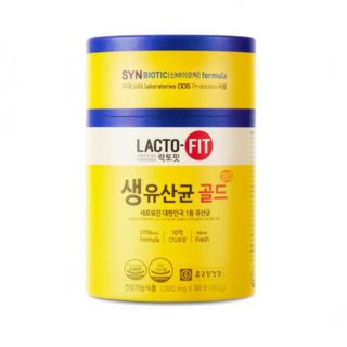 종근당건강 락토핏 생유산균 골드 80포, 160g, 5개