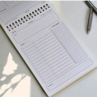 휴대용 A5 체크리스트 일일플래너 80매 160일 투두리스트 일과표 계획표