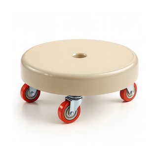 헤이미샤 무빙체어 앉은뱅이 이동식 무빙의자 작업 청소용 이동의자 (중형), 베이지, 1개