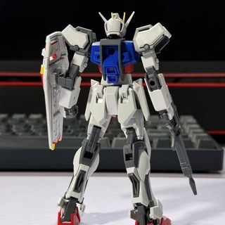 HG 鋼彈模型 獨角獸 紅異端 新生自由 拼裝機甲 玩具 白色戰士強襲+槍盾+送支架 貼紙+彩盒包裝, 1個, 白色戰士強襲+槍盾+送支架/箜,一模型+貼紙+彩盒包裝