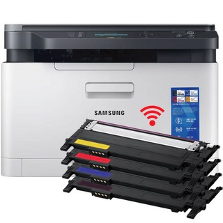 삼성전자 SL-C563W 토너포함 가정용 컬러레이저복합기 복사 무선연결 와이파이 프린터기 사무용 학습용 호환용