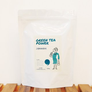 카페용 그린티파우더 녹차라떼 말차 가루 분말 1Kg [국내산 유기농 녹차분말 10%]