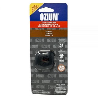 Ozium Membrane 자동차 벤트 클립 AC 공기 청정기 방향제 및 냄새 제거기 (새 냄새 4팩)_162471, 1개(1팩), 바닐라