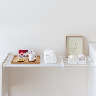 할메이드 베란다 못없는 옷장 폭조절 압축봉선반 세탁실 압축선반, 24cm, 38~60cm, 1개