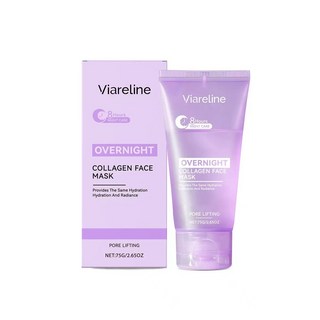 嗨購優選 Viareline 胶原蛋白滋润撕拉面膜，温和滋养、滋润及平滑面部肌肤。, 1個, 75g