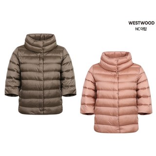 [웨스트우드] (이월상품) 초특가! 여성 겨울 경량 반소매 덕다운 자켓 / 가볍고 편한 착용감 / 오리털 80:20으로 보온성 좋은 패딩 / 일상복 데일리 등산