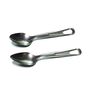 AMG티타늄 티탄 숟가락 스푼 초경량 백패킹 등산용 캠핑용 백패커, 티타늄 숟가락[ver_02], 1개, 실버