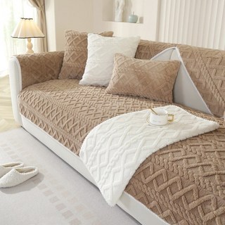 오라이프샵 웨이브 쇼파패드 극세사 겨울 미끄럼방지 논슬립 W01