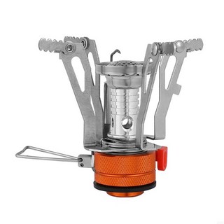연료 주유Y1UC 캠프 스토브 Piezo 점화 실외 요리 가스 부탄 버너 접이식 난로, for orange, 1개, 1)for orange