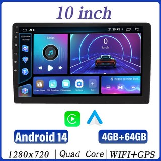 BQCC 무선 카플레이 안드 오토 2Din 7인치/9인치/10인치 카 스테레오 GPS 네비게이터 MP5 플레이어 유리 화면 WiFi FM 블루투스 카 라디오