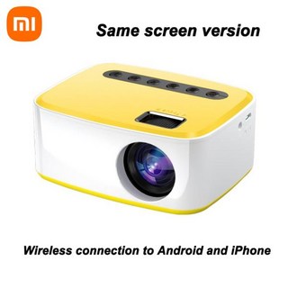 샤오미 안드로이드 4K 프로젝터 32G 풀 HD 1080P 8K 비디오 돌비 오디오 홈 시어터 자동 초점 키스톤 5G, 03 Yellow B_02 EU