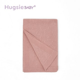 HugsieBABY 氧化鋅抗菌透透毯 - 霧柔粉 豆豆毯 嬰兒毯 嬰兒蓋毯 安撫被 空調被 涼感毯 推車蓋毯 透氣毯, 柔霧粉