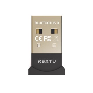 넥스트유 블루투스5.0 USB 동글, 블루투스5.0 USB 동글-[NEXT-204BT], *블랙*, 1개