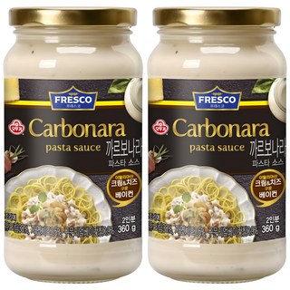 오뚜기프레스코 까르보나라 파스타소스, 360g, 2개