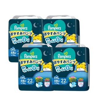 【幫寶適】巧虎安睡褲 L/XL/XXL/XXXL 褲型紙尿褲 (箱購 小日所), 88個, XXL 22片×4入(箱購), 超大碼 (2XL)