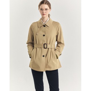 [헤지스 여성] [24FW] HSCO4D801I2 가격인하베이지 발마칸 하프 트렌치 코트 2505801