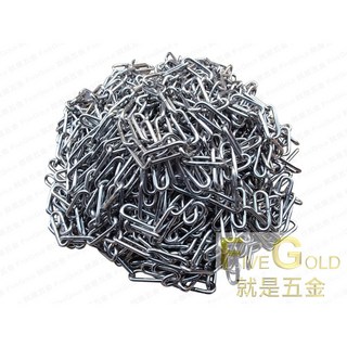 就是五金 白鐵鍊 鐵鏈 1/4 (2分) * 100尺，防鏽耐用，適用於居家修繕、工業應用及防護器具, 1個
