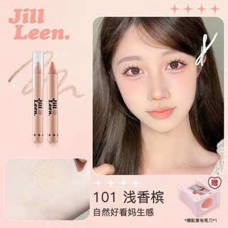 JILLLEEN 臥蠶筆 提亮 立體 順滑 眼影筆 兩用, 1個, 101#淺香檳【送卷筆刀】1.6g