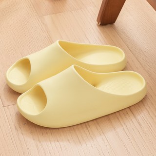 浴室拖鞋/洗浴店專用拖鞋漏水防滑大碼洗澡橡膠厚底涼拖現貨批發, 10 cm, 檸檬黃:36-37【適合35-36碼】