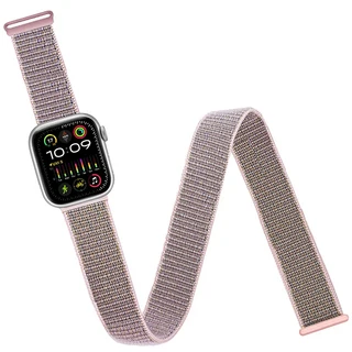 Apple Watch와 호환되는 발목/팔 밴드 49mm 46mm 45mm 44mm 42mm 41mm 40mm 38mm 여성용 남성용 신축성 있, 02 Sand Pink, 02 42-49mm