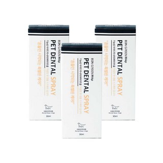 [본그린 HAp 펫 덴탈스프레이]특허받은 하이드록시아파타이트 재광화 치석 플라그 치주균제거, 3개, 30ml