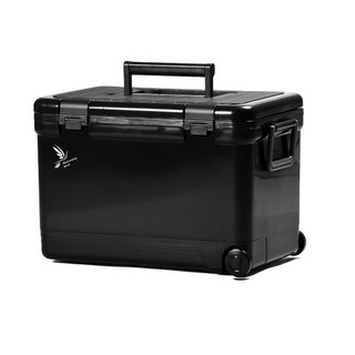 신와 허밍버드 아이스박스 캠핑 스포츠 차량용 바퀴달린 쿨러 33리터, 33L, 블랙
