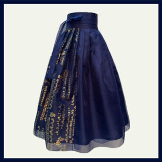 민주화한복 여성 생활 한복 훈민정음 허리치마