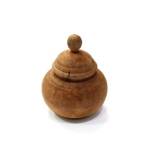 牛樟芝椴木寶瓶木瓶聚寶盆牛樟椴木聚寶瓶手把件擺件 天然香味 YM 38, 1個