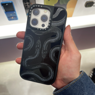 케이스티파이 맥세이프 아이폰16 프로 맥스 블랙 미러 케이스 Black Kingsnake