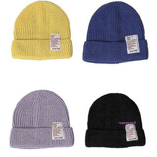 비니 니트 여자 여성 겨울 모자 두꺼운 커플 무지 골무 와치캡 와펜frv033