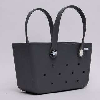 컴피백 물 빠지는 사우나 수영 목욕 바구니 가방 미디움 토트백 (CF008), 플로우백 미디움토트-(M)피그먼트그레이