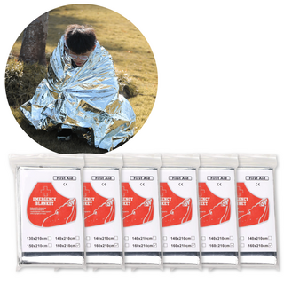 브레베네 체온 유지 보온 담요 비상용, 5개, 라지실버