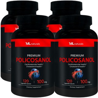 [미국빠른직구] 마이라이프 내추럴스 고함량 폴리코사놀 100mg (총지방족 99%/옥타코사놀 60%), 4개, 120정