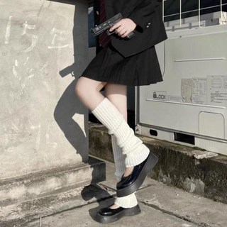 GPS추적기 위치추적기 레그워머 발토시 니삭스 1 쌍 발 따뜻하게 JK 버블 양말 Y2K 펑크 고딕 니트 커버 크로 셰 뜨개질 부츠 커프스, 싱글 사이즈, 6)50CM02, 1개