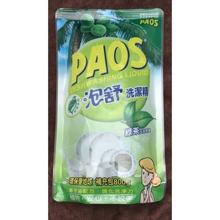 泡舒 洗潔精 綠茶去油除腥-補充包800g, 1個