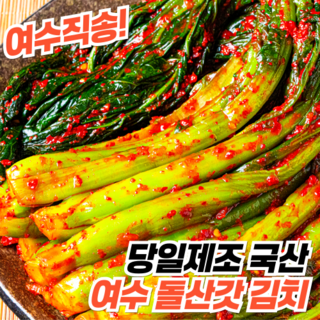 [여수돌산직송] 당일생산 전라도 여수 돌산 갓김치, 2kg, 1개