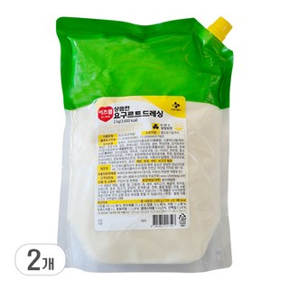 CJ 이츠웰 요쿠르트드레싱 2kg [냉장포장]무료배송 소스, 2개