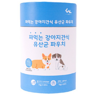 씨엔앨 라이프 짜먹는 강아지 간식 유산균 파우치 2종 세트, 혼합맛(닭고기/연어), 900g, 1세트