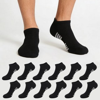 남성 발목 양말 12 켤레 통기성 로우컷 양말 캐주얼 데일리 양말
