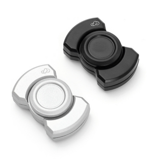 석락 메탈피젯스피너 핑거 회전 손장난감 키덜트토이 남자어른선물 패드 링 사무실 회전 스피너 스트레스 해소, 블랙, 1개