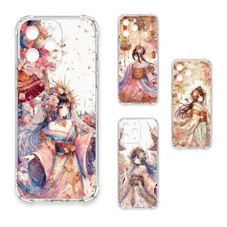 24H快速出貨 TRON 三星 A52/52s 美麗的和服少女系列 四角防摔 軟殼 手機殼