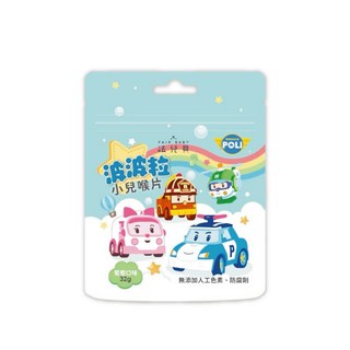 法兒貝 小兒喉片-波力葡萄口味，無添加色素防腐劑，兒童健康零食, 32g, 1包